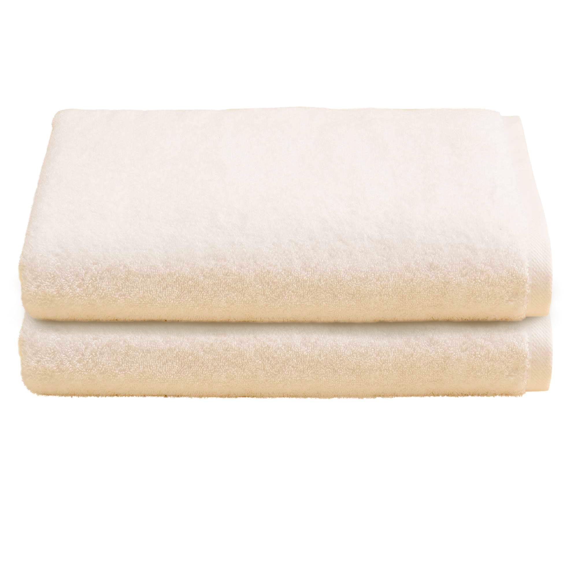 Telo Doccia Grande, Set da 2, Asciugamano da Doccia, 150x100 cm, 100% Spugna di Cotone, 550 gr/mq, per Sauna e SPA, Morbido, Assorbente, Resistente. Modello: Vega