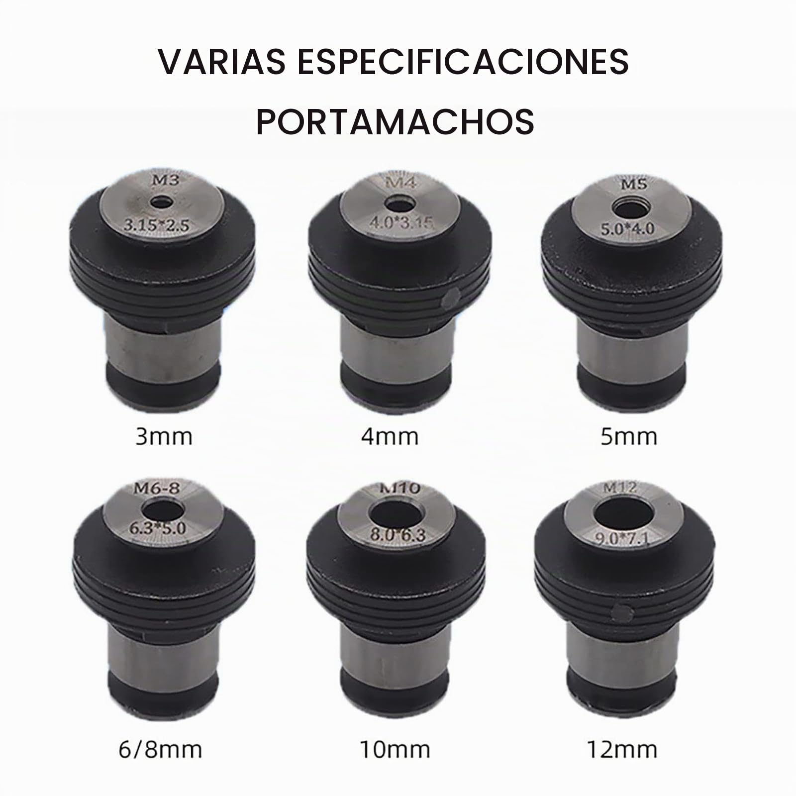 MáQuina Roscadora NeumáTica M3-M12, MáQuina Roscadora NeumáTica con Cabezal Autoblocante, Velocidad Ajustable, para Roscar Acero, Hierro, Cobre, Aluminio, PláStico