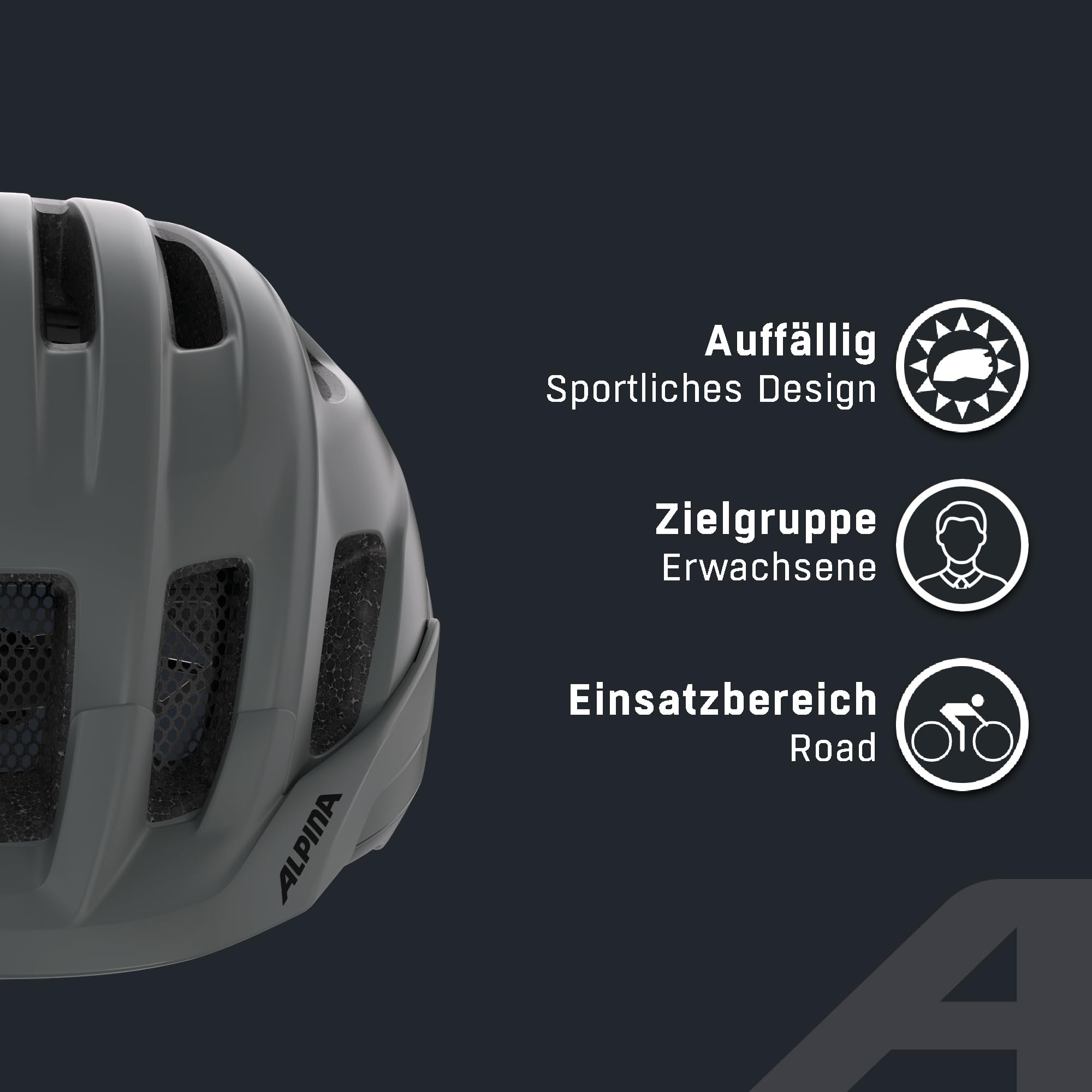 ALPINA Paranus – Leichter Fahrradhelm, Starke Stoßdämpfung durch Hi-EPS, große Belüftung, integriertes Insektennetz, anpassbare Passform