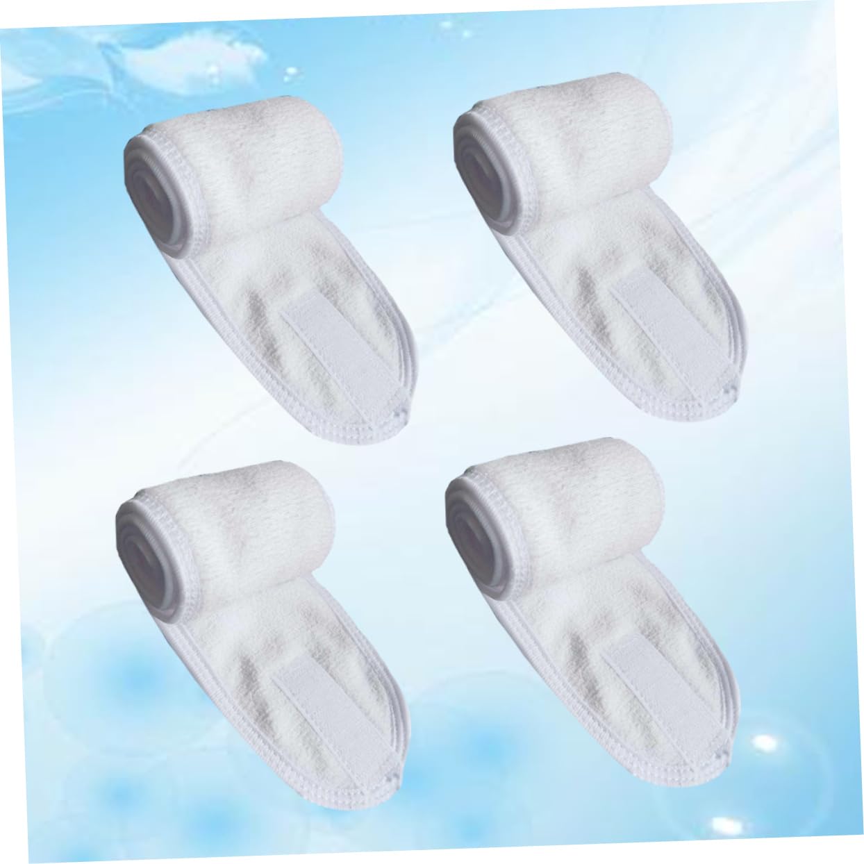 Beaupretty 12pièces Bandeaux Absorbants Pour Visage De Blanc Accessoires De Spa Et Maquillage Confortables Et Pratiques Pour Sport Soins Personnels