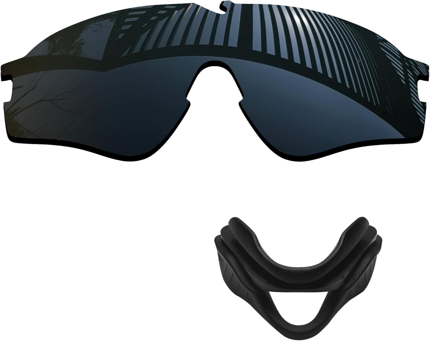 Polycarbonate Polarized Replacement Lenses & Nose Pad for Oakley Si Ballistic M Frame Alpha OO9296 Sunglasses