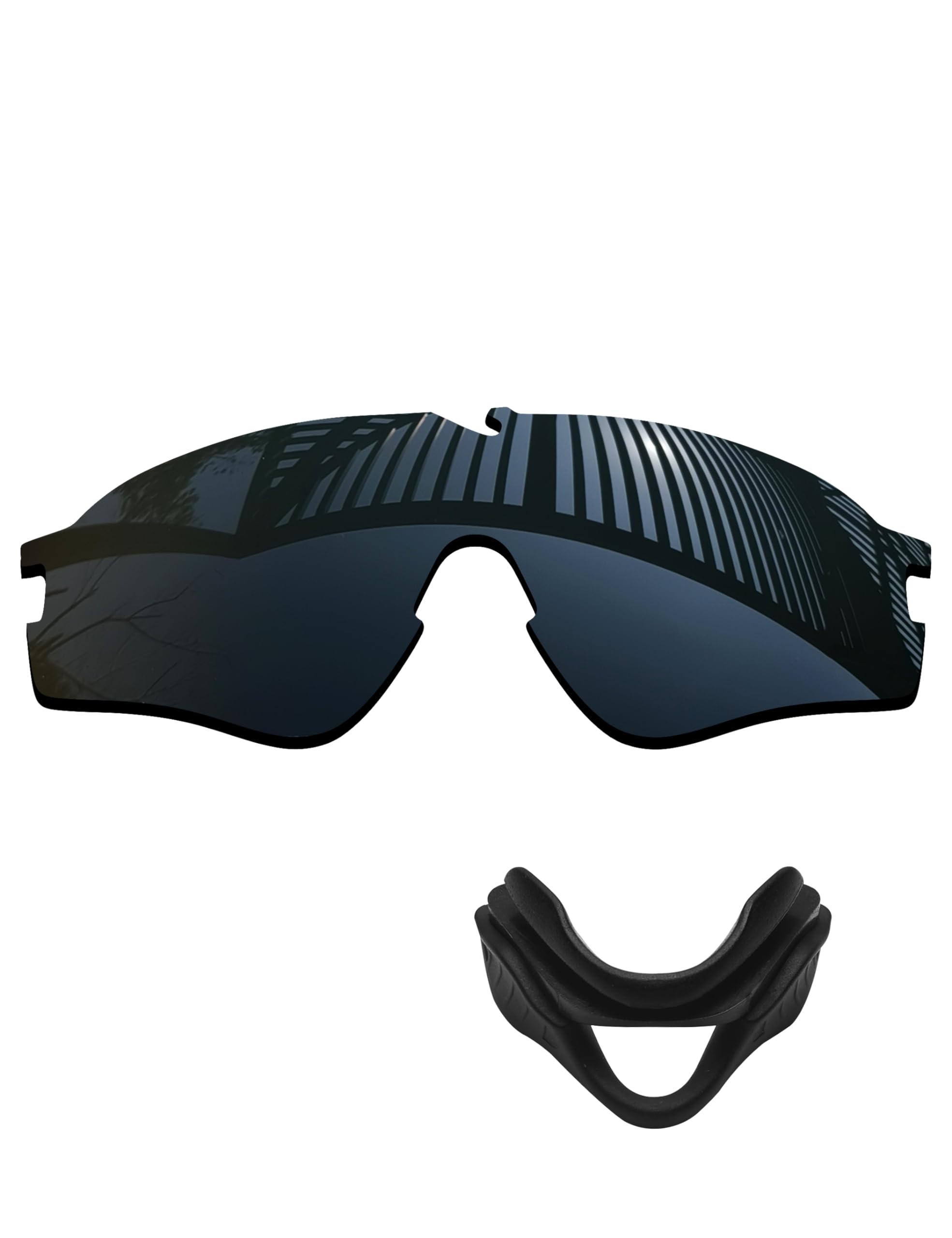 MYCOURAG Polycarbonate Polarized Replacement Lenses&Nose Pad for Oakley Si Ballistic M Frame Alpha OO9296 Sunglasses