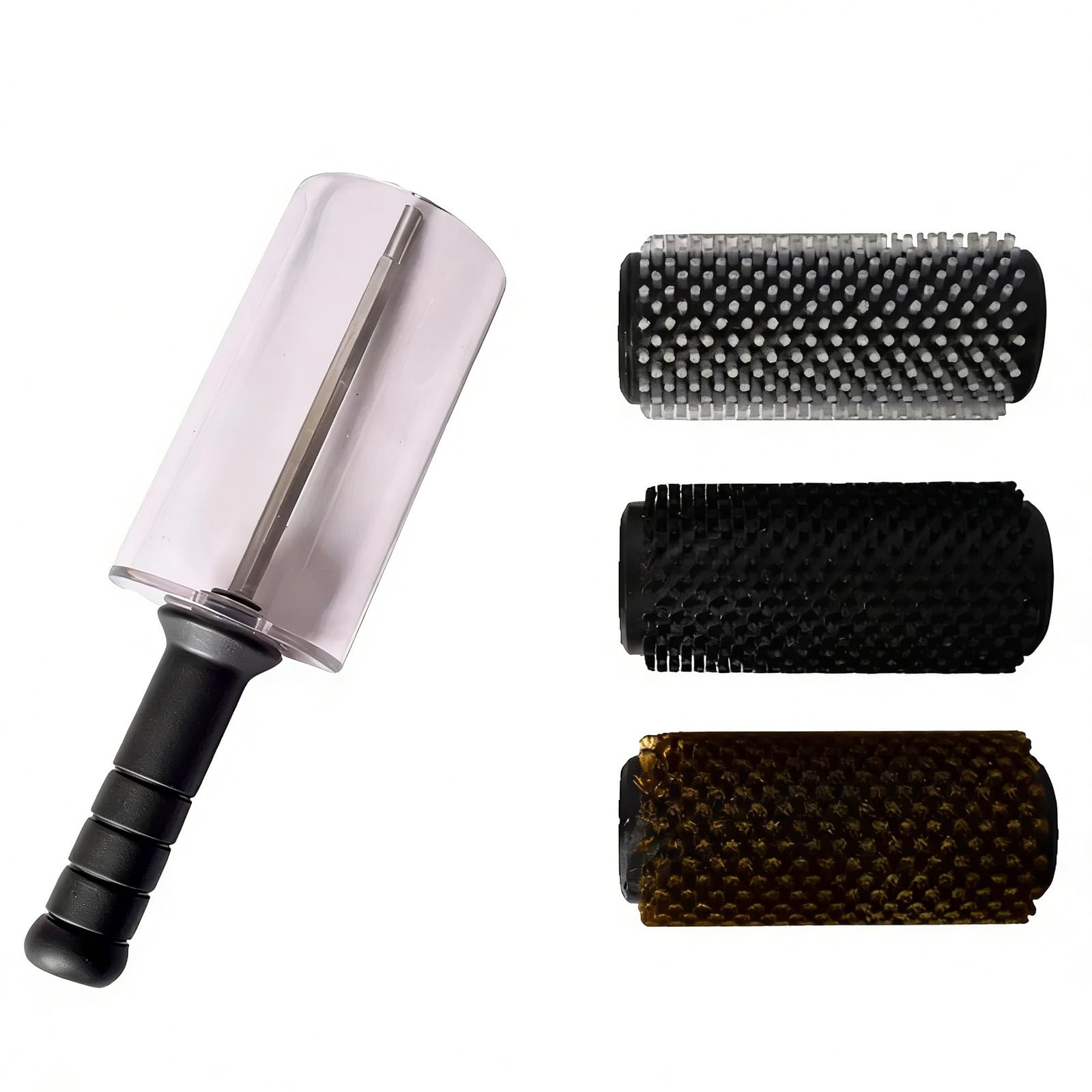 Kit de cepillos de esquí Roto de 140/300 mm, juego de cepillos de cera de snowboard con 3 cepillos para taladro eléctrico, fácil de quitar la cera