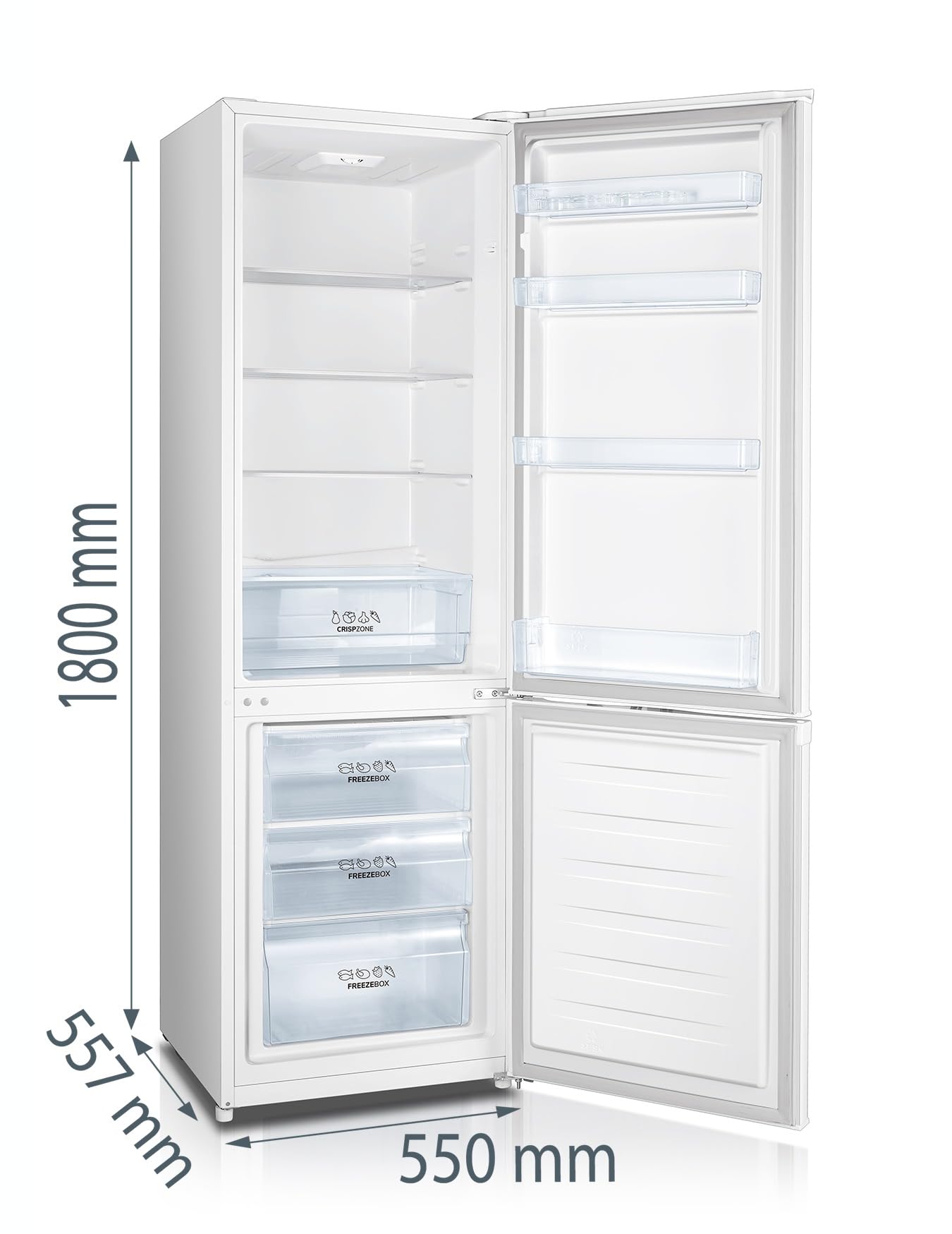 Gorenje RK 418 DPW4 Kühl-Gefrier-Kombination, EEK D, Crisp Zone Gemüsefach, Türanschlag wechselbar, LED Innenbeleuchtung, Kühlfach 198 Liter, Gefrierfach 71 Liter,weiß