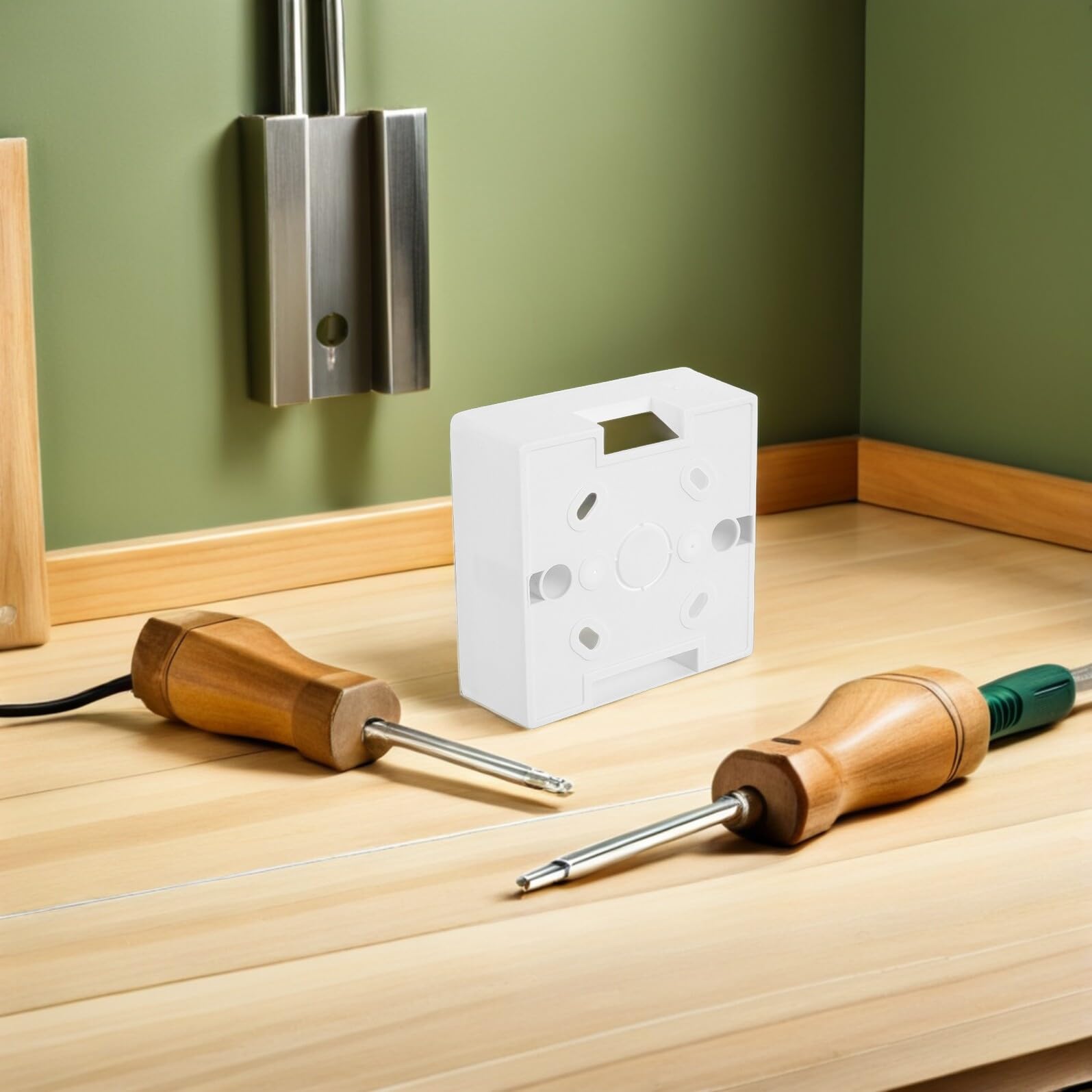 Caja Empotrada para Interruptor y Enchufe Tipo 86 12 Piezas Plástico Ignífugo Montaje Empotrado Módulo Caja de Conexiones Antipolvo para Instalación Residencial y