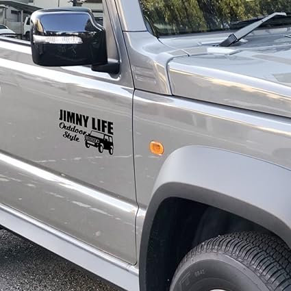 Amazon Co Jp Kaimiru スズキ Jimny ジムニー シエラ 4wd バン 汎用 車 ステッカー デカール シール アウトドア オフロード 白 K 245 車 バイク