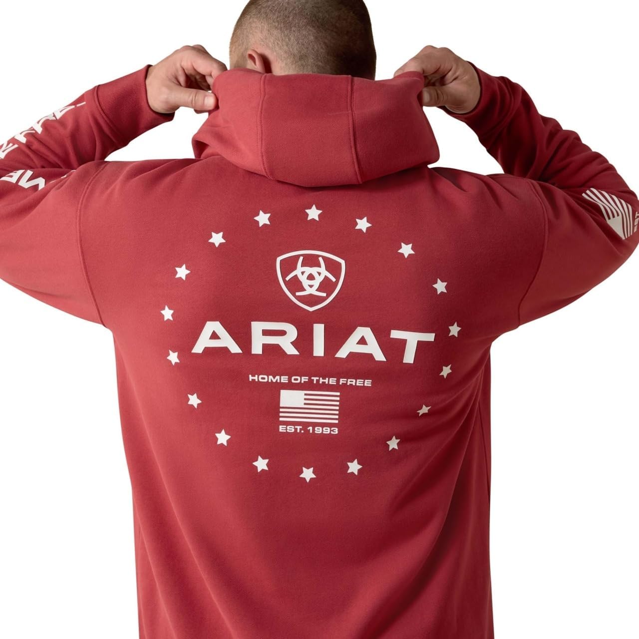 ARIAT Men's Sponsor Patriot Hoodie - Image 6