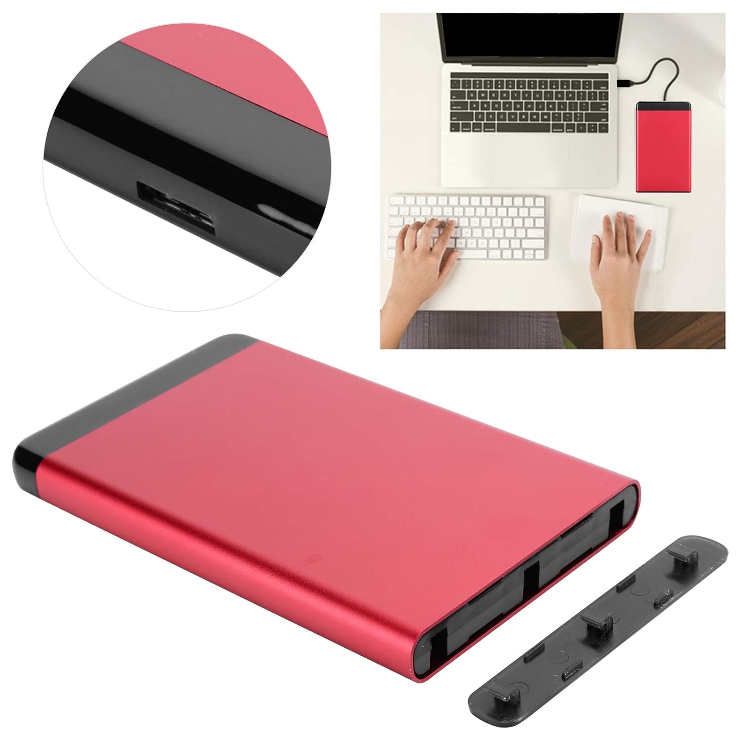 Portable Hard Disk Box USB3 0 Mobile Hard Disk Box Aluminum Alloy Disk Box 2 5in SSD SATA