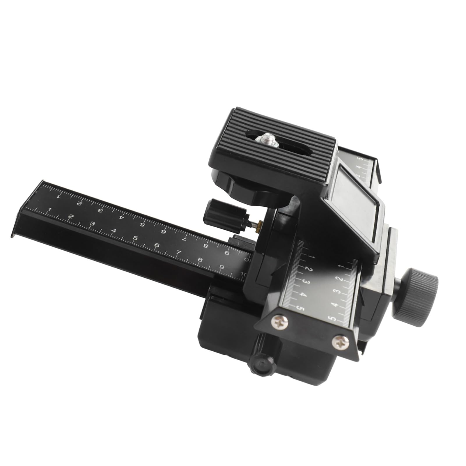 Cursore Macro 4 Vie Per Fotocamera | In Lega Alluminio-Magnesio, Movimento 5cm Laterale E 10cm Longitudinale - Foto 12