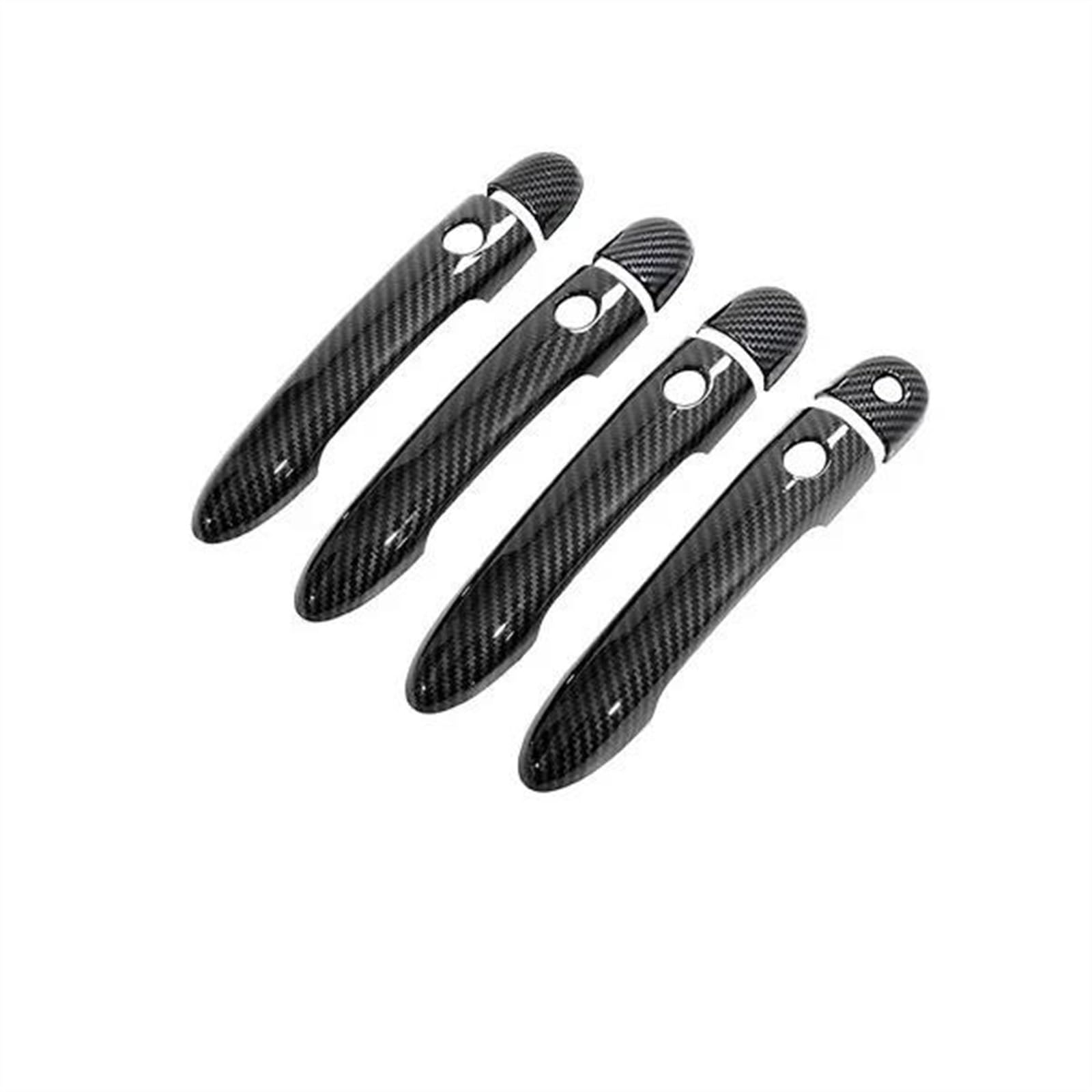 NOHEEU Car Exterior Door Handle Grab Cover Trim Stickers Styling with Smart Key Hole for Nissan for Primera P12 01~08(H)