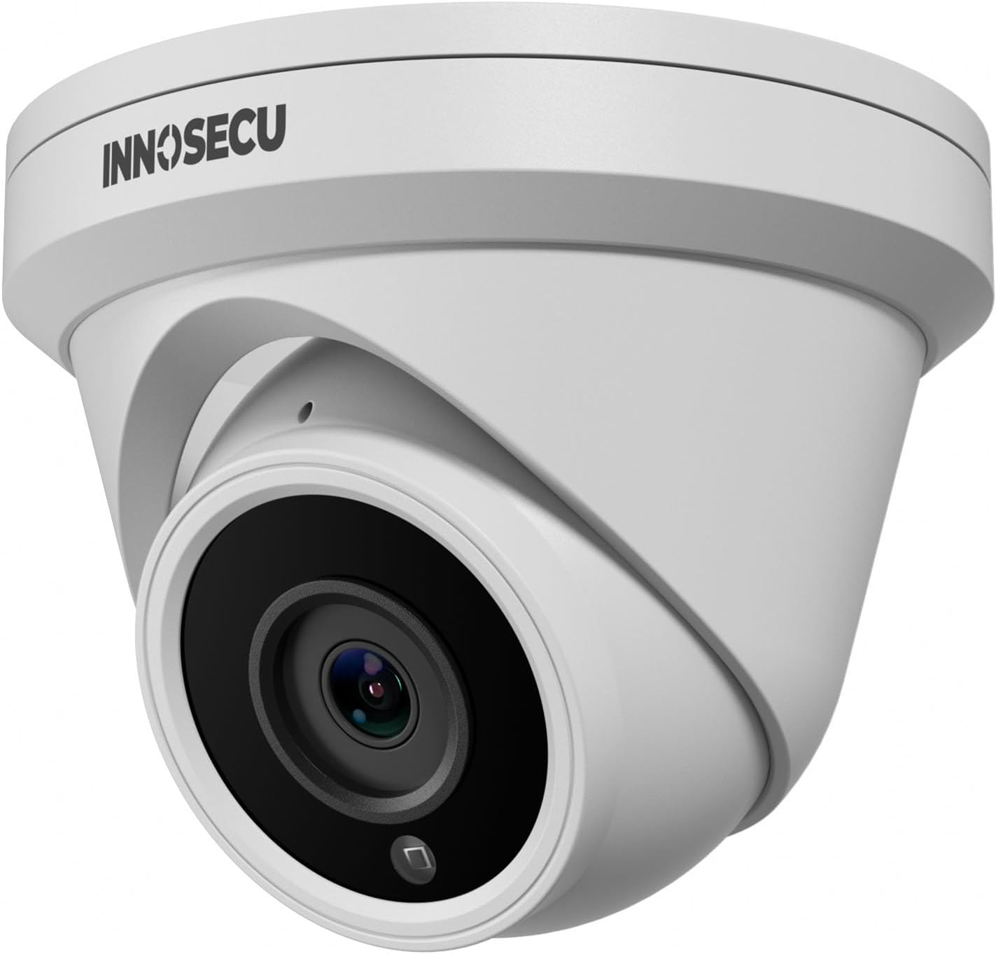 IP PoE Camera, UltraHD 5MP Dome Security Camera Outdoor Indoor, 2.8mm Lens Wide Angle 110ｰ, Night Vision 100ft, Built-in Mic, Smart Human/Vehicle Detection, IND5GR93A (White)