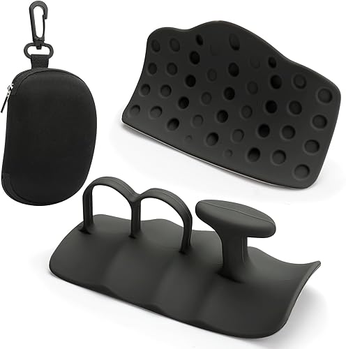 1 par de agarres de levantamiento de pesas para hombresmujeres, agarres de goma antideslizantes para levantamiento de pesas, dominadas, mancuernas,