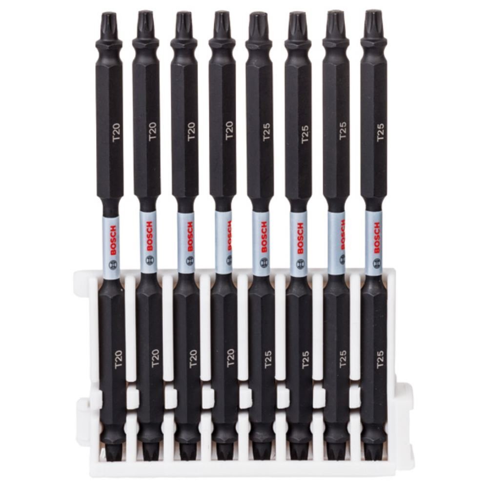 Bosch Bosch Accessories 8pcs. Double Screwdriver Set (Impact Control, T Bits, Length 110mm, Pick and Click, Accessory Impact Drill)