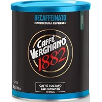 Caffè Vergnano 1882 Lattina Caffè 100% Arabica Macinato Decaffeinato