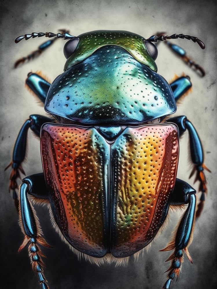 Weiniuniu Cross Stitch Kits For Adults Beetle 11Ct Pre Printed Stamped Beginners Cross-Stitch Kit Diy Embroidery Kit Home Decor-40X50 Cm
