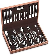 Faqueiro Tramontina Classic em Aço Inox com Facas de Mesa Forjadas Acabamento Brilho e Estojo de Madeira 42 Peças