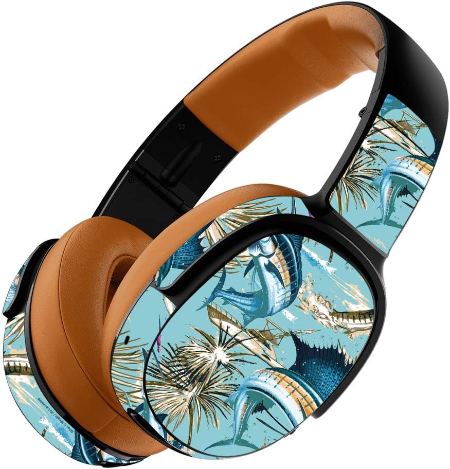 MightySkins Skin Compatible with Skullcandy Crusher 360 Wireless Headphones - Island Fish | Protective, Durable, and Unique Vinyl wrap Cover | Easy to Apply, Remove | Made in The USA