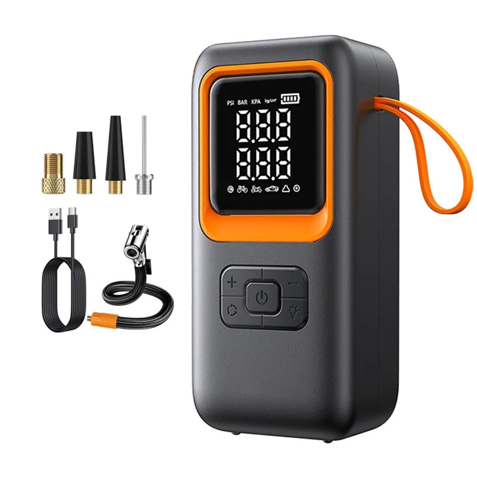 Compresores de Aire portátiles Compresor de Aire eléctrico portátil para Coche, Bomba infladora de neumáticos a presión para neumáticos de Coche, Bomba Inflable Digital Inflador Ruedas Coche