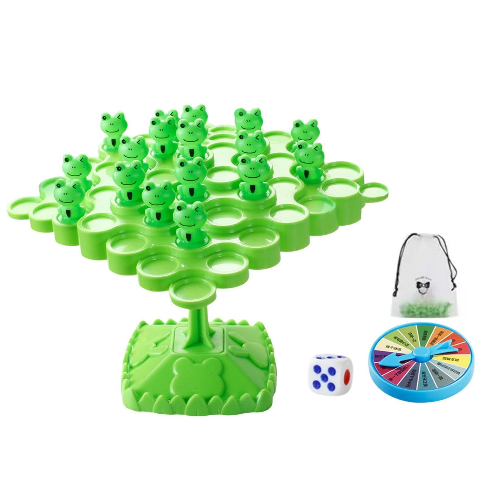 Balancing Game - Cartoon Frog Tree Tabletop Puzzle - Balance Game Tree - for Preschool Kindergarten Kids Boys Girls Family Adults Birthday Parent-Child