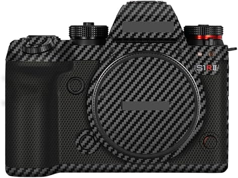 SIR II S1RM2 Camera Skin Wrap Anti-Scratch Sticker Coat Vinly Protective Film Body Protector Decals Cover for Panasonic Lumix SIRII S1R Mark II Carbon Fiber Black