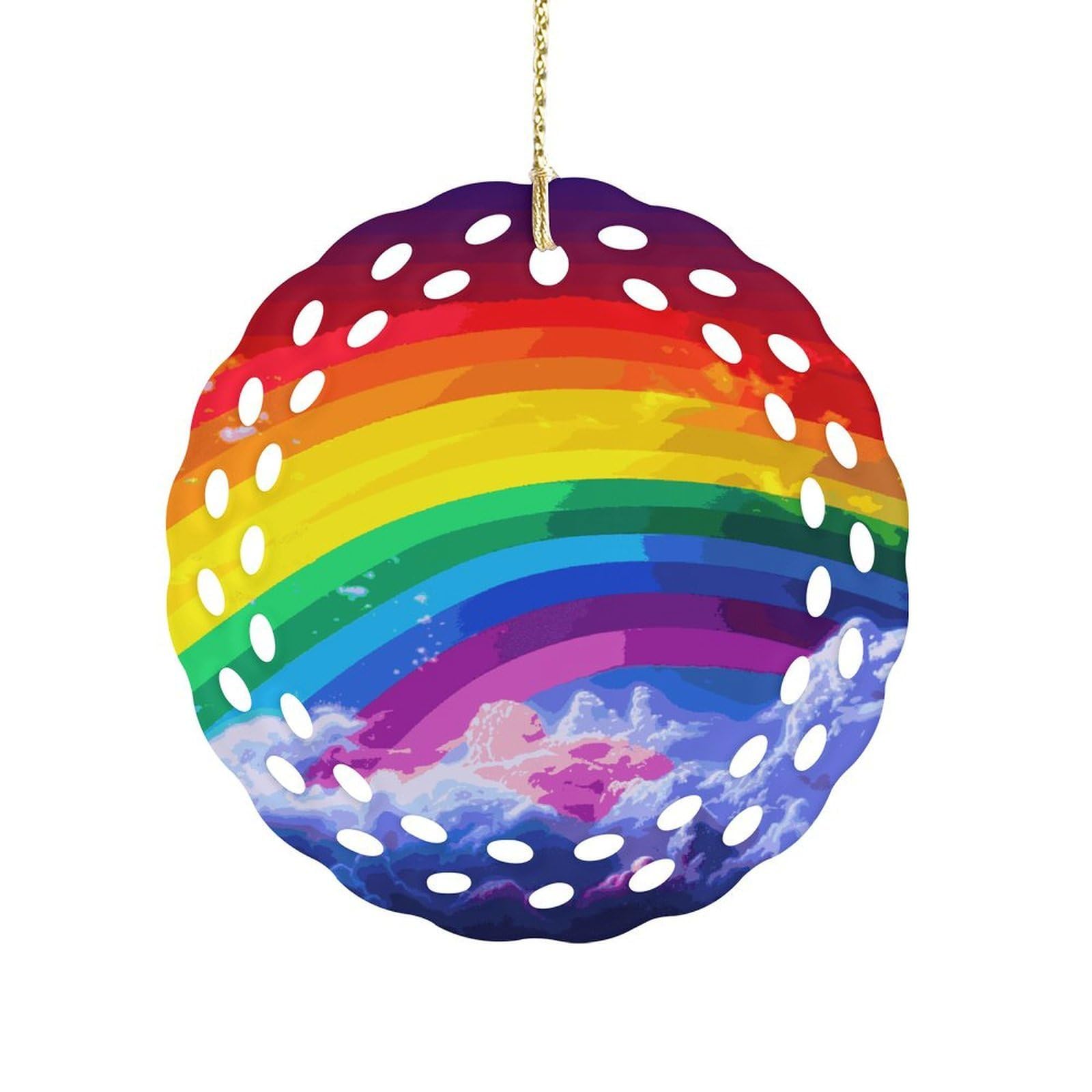 Khauerbc Women's Style Rainbow Hanging Decorations-3.2 In .Round Ornament For Decorating Shopping Malls, Shops, Homes.holiday Keepsake For Grandma Mothers Birthday.