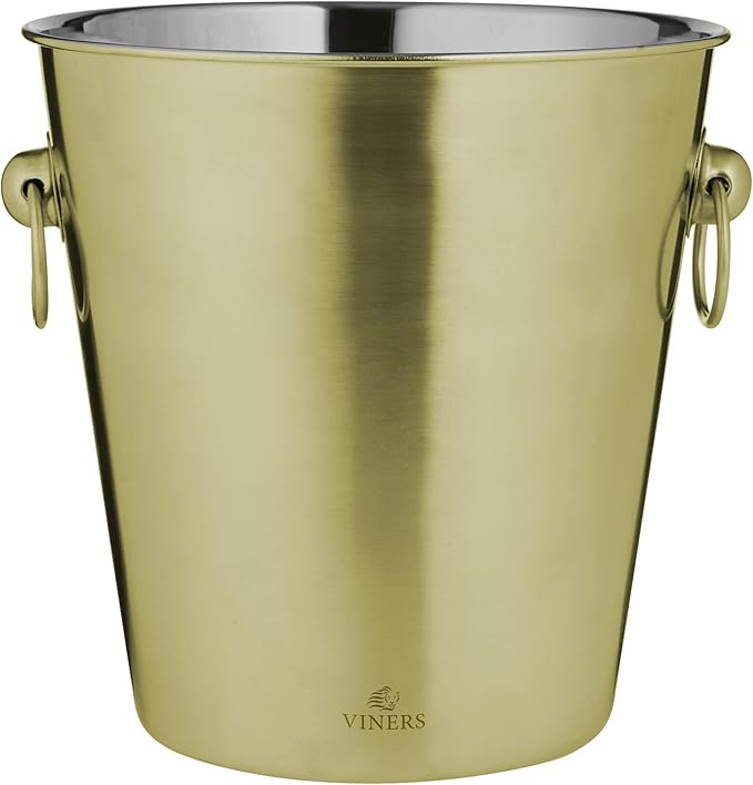 Viners Barware 4 L Gold Champagne Bucket Amazon.co.uk Home & Kitchen