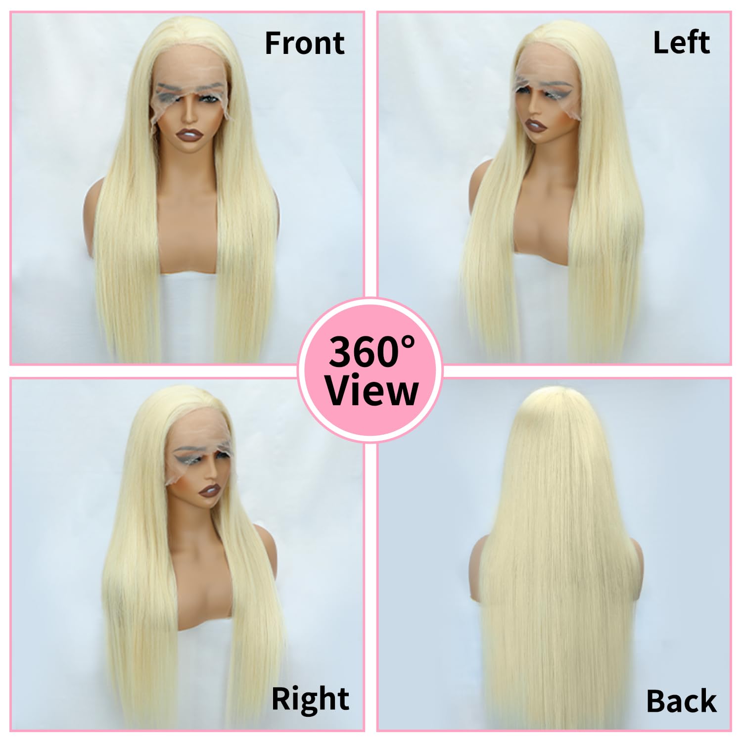 32 Inch 613 Lace Front Wig Human Hair 200 Density straight Blonde Wig Human Hair 613 13X6 Lace Front Wigs Human Hair Pre Plucked 613 HD Lace Frontal Glueless Wigs For Women