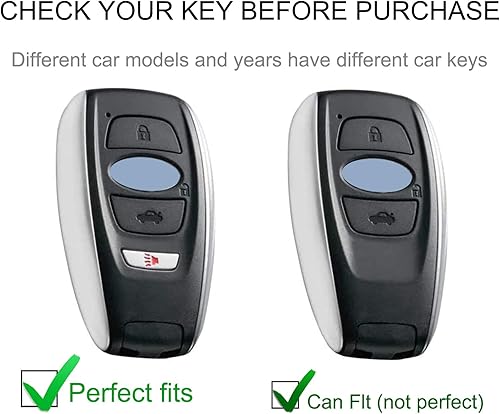 Miniatura 2 de CACARLIKE Funda para llavero Subaru con cordón de cuero, funda compatible con Ascent BRZ Crosstrek Forester Impreza Legacy Outback WRX STI Smart Key