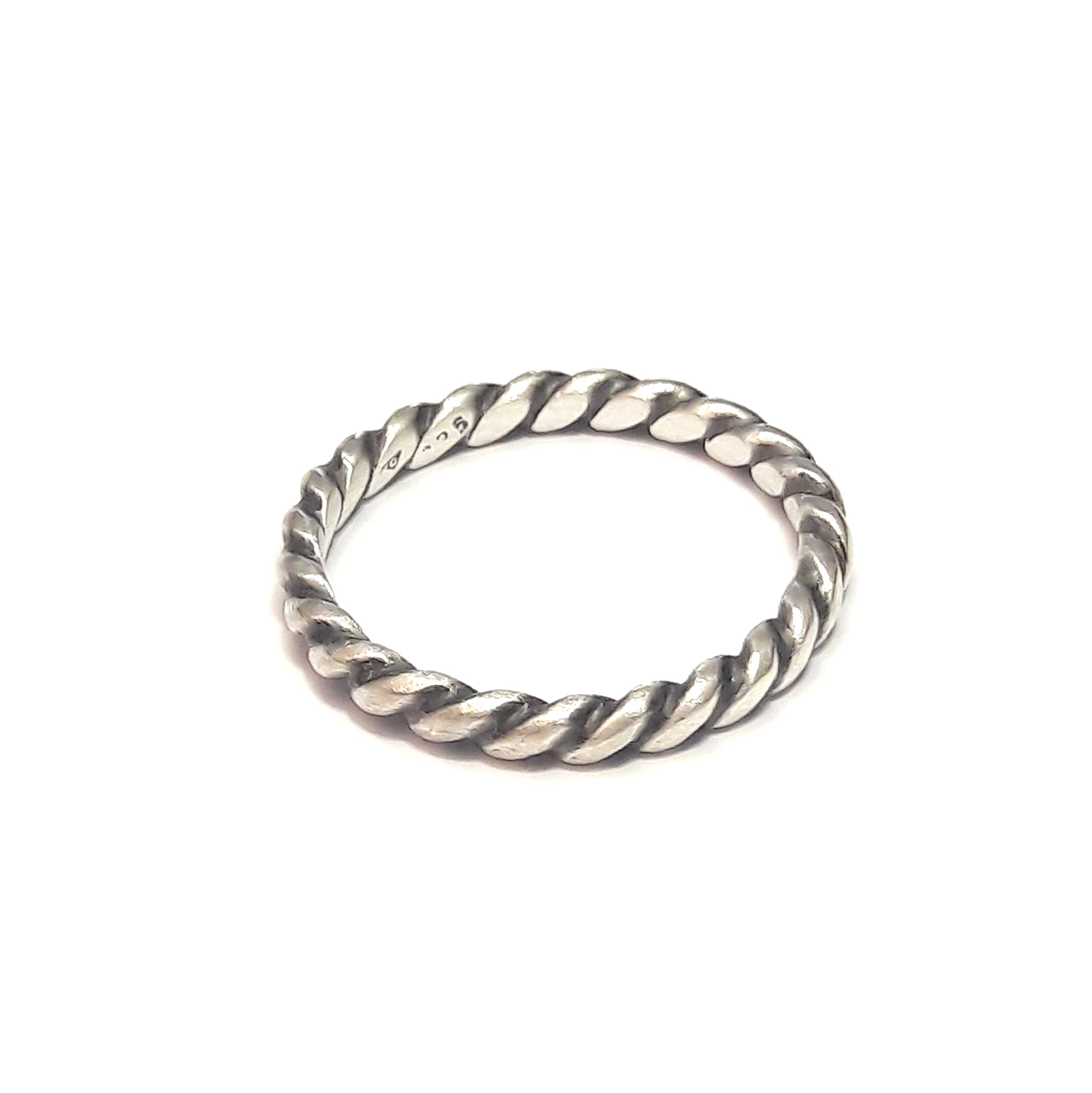 Bague Torsadée Ethnique Argent 925