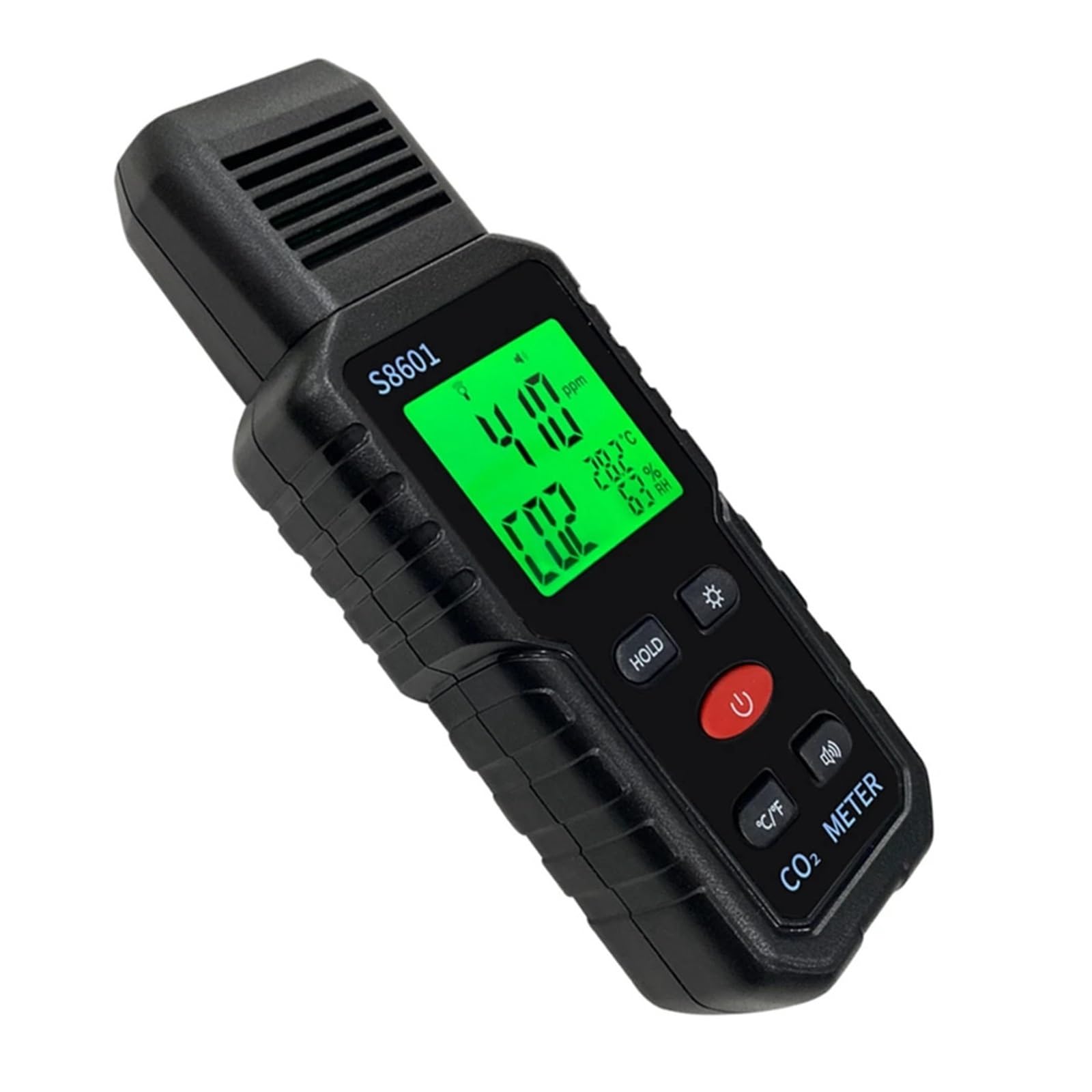 Détecteur de gaz, Compteur de CO2 Portable, Moniteur qualité l'air, 5000 ppm, Mesure du dioxyde Carbone