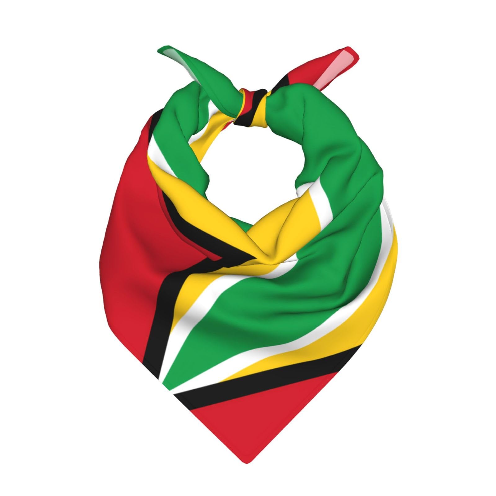 Flag of Guyana Print Bandanas,Headband for Women & Men, Headwear,Face Covering, Neck Wrap, Wrist Accessory as Gifts