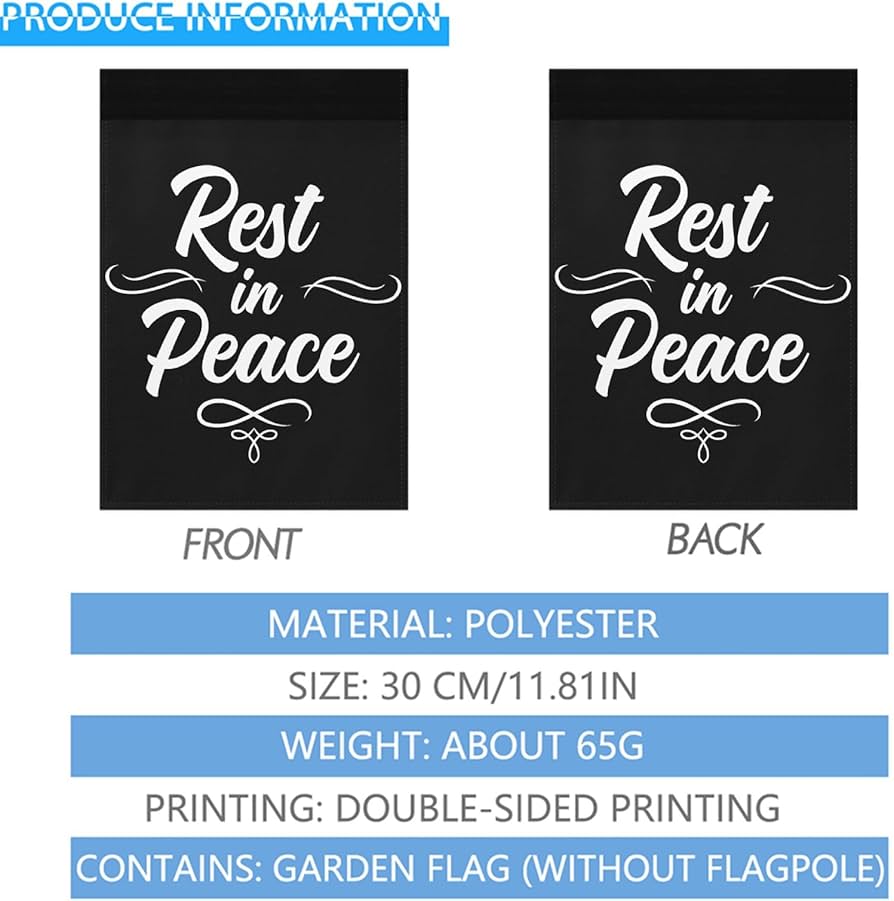 Amazon.com : Rest In Peace Outdoor Flag, Decorative House Outdoor