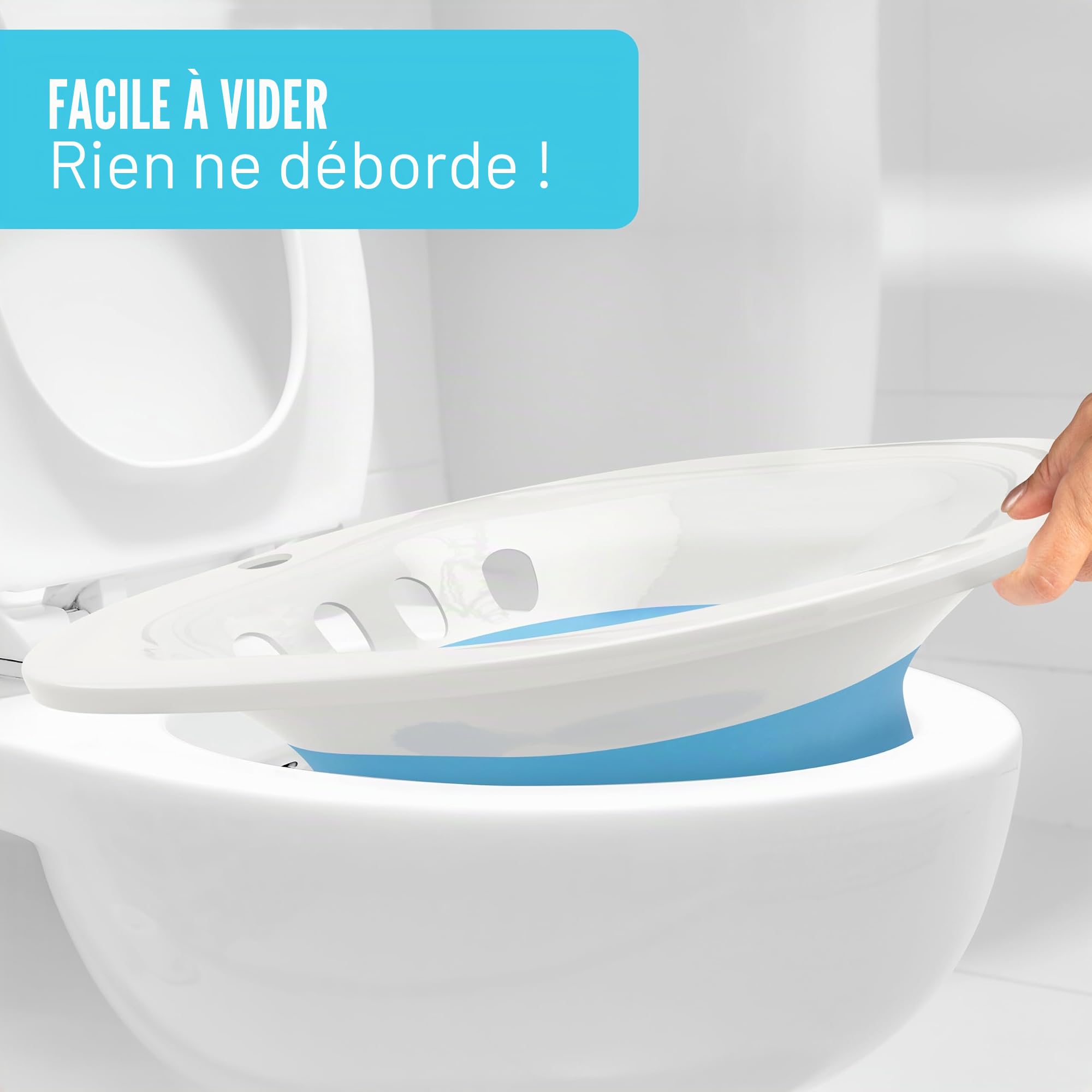Baignoire pliable pour adulte - Bain d'assise de qualité supérieure pour toilettes - Bain de fleurs de foin - Bain de grossesse - Idéal pour le traitement des hémorroïdes