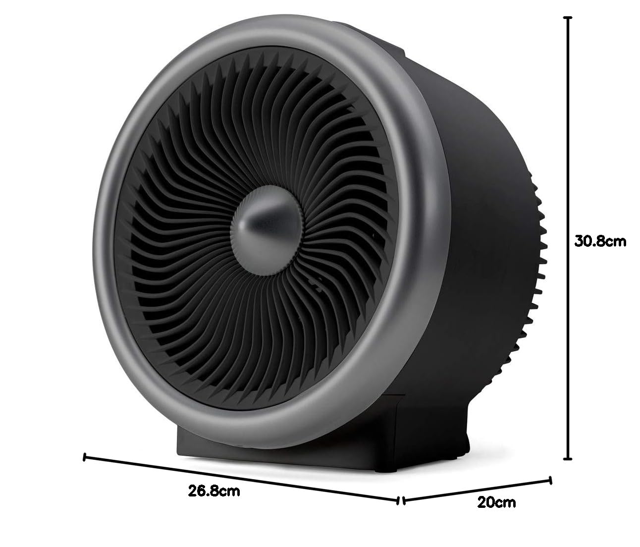 Taurus Tropicano Jet Hot&Cool - 2 en 1: Calefactor y ventilador, Multifunción, Tecnología vórtex, 2 intensidades de calor, 2 velocidades de ventilación, Temperatura ajustable, 2000W, 26 x 18,5 x27cm