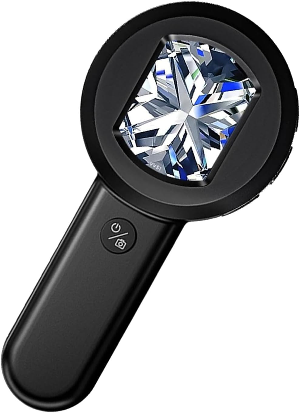 ダブルライトモードリアルタイムイメージングで調整可能な明るさ拡大鏡ツール。コインフロント