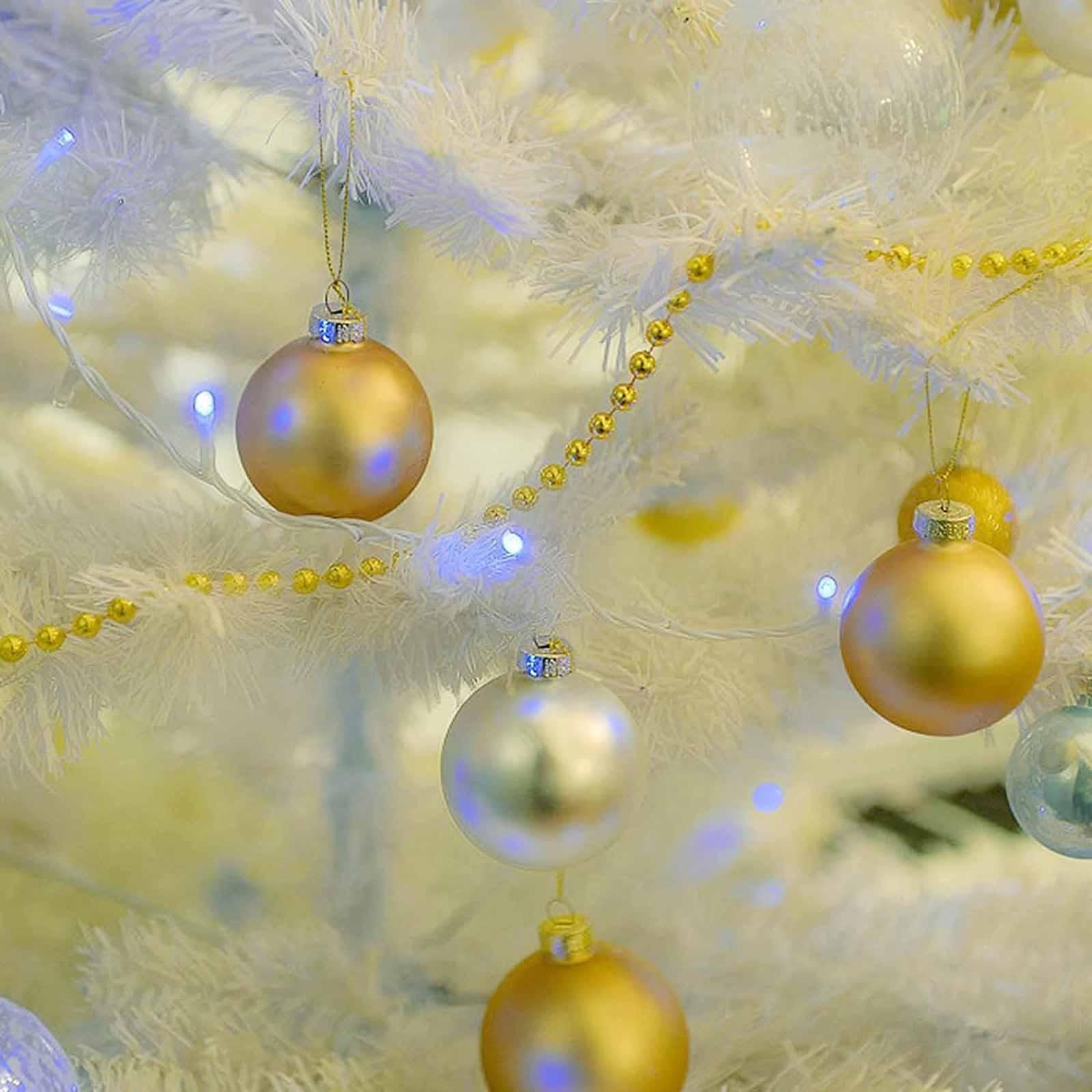 5x100x Cime di Ornamenti per Palline di Natale, Ricambi per Decorazioni Natalizie Fai Da Te, Ganci per Ornamenti in Metallo per Feste Natalizie, 5 pezzi
