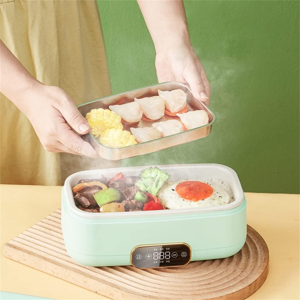 HBJWOV 500W Rice Cooker Portable Cooking Pot Insulation Food Preserver Mini Frying Pan