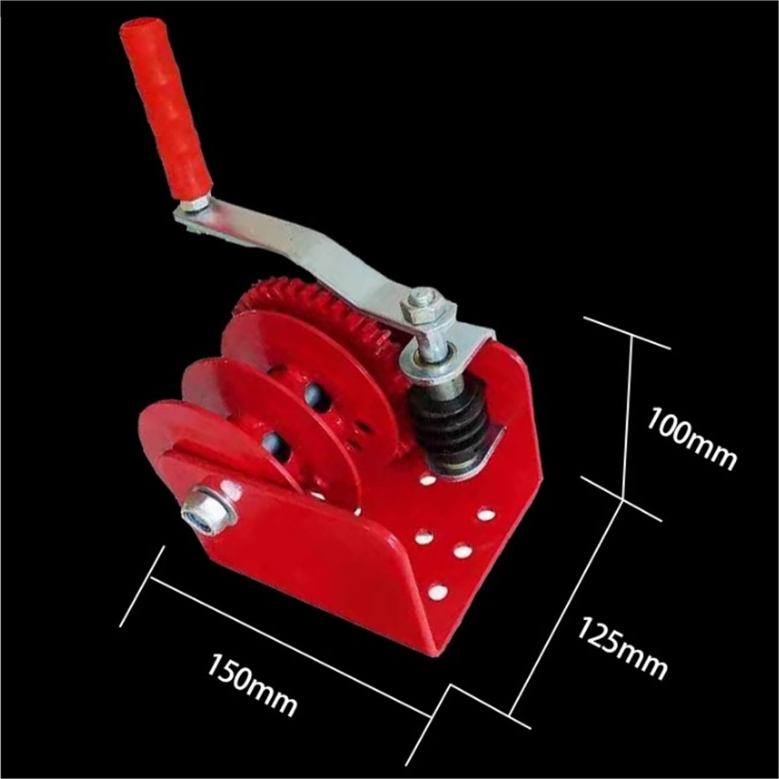 Treuil manuel, force de traction maximale 400 kg, poulie for treuil manuel, for fermes(Pulley+Bracket)