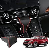 Vista 58 de Great-luck Funda Protectora de Perilla de Palanca de Cambios Automática de Cuero Genuino con Moldura, Accesorios Interiores Personalizados