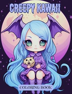 Creepy Kawaii Coloring Book: Pastel Goth Girls and Characters, Cute & Spooky Creatures Coloring Fun for Adults and Teens (Kawaii Goth Collection)