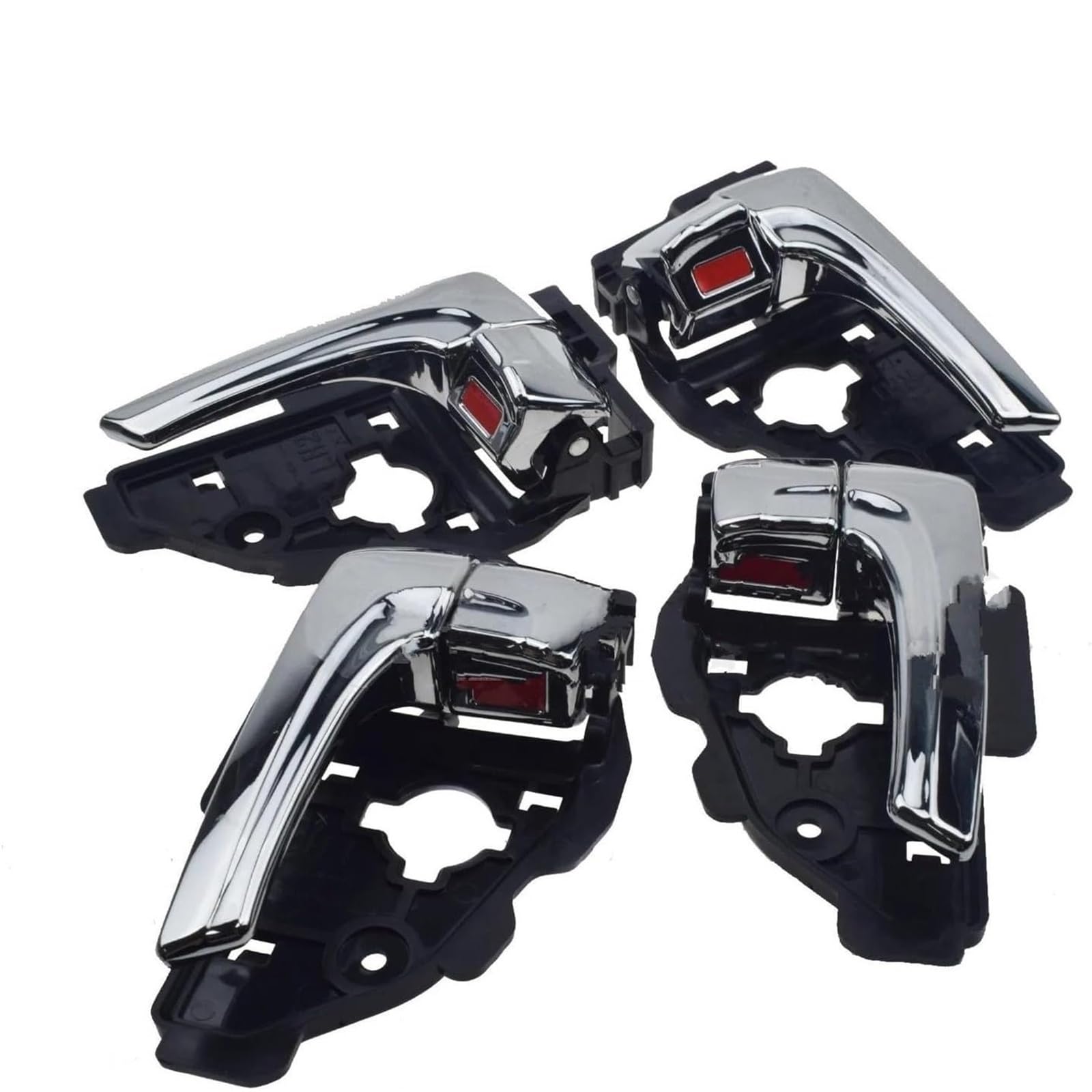 Zynther Inside Door Latch Handle Interior Door Handle for Hyundai for Tucson IX35 2010-2015 for Chrome Left Right Car Inside(LH RH 4PC)