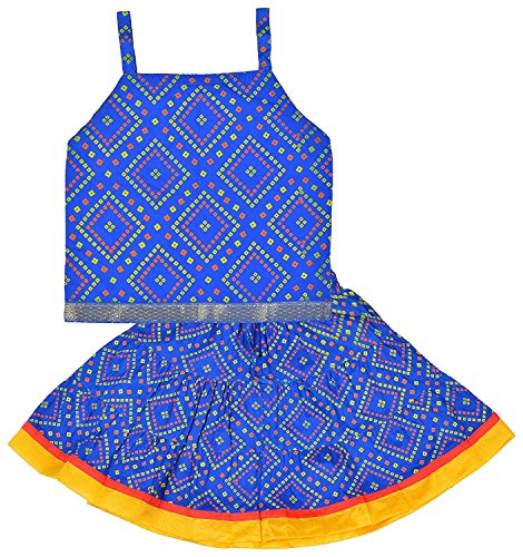 Image of DIAMO Girls' Cotton Lehenga Choli