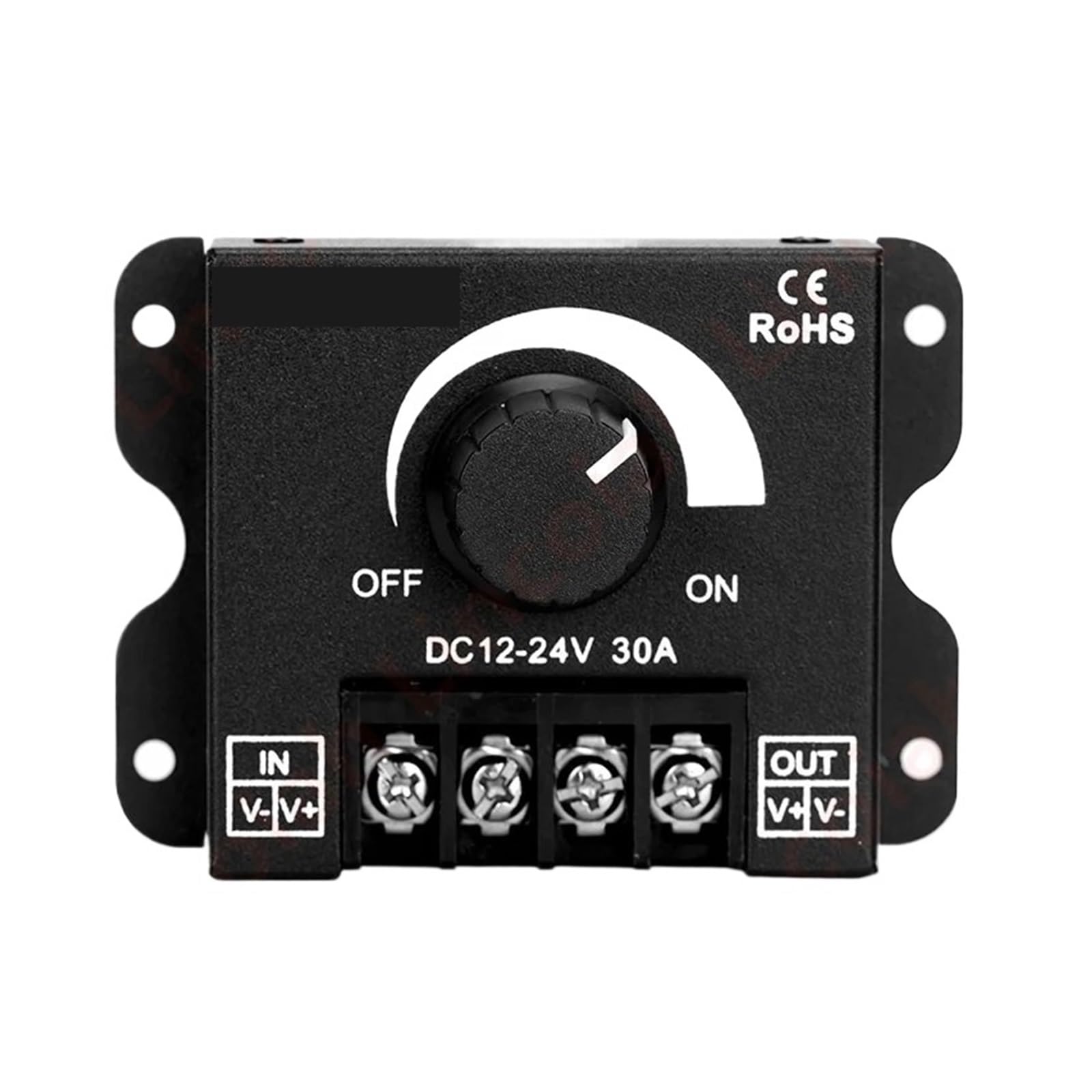 JJKKOZVQF LED Light Strip Dimmer, DC12V-24V 30A Dimming Controller