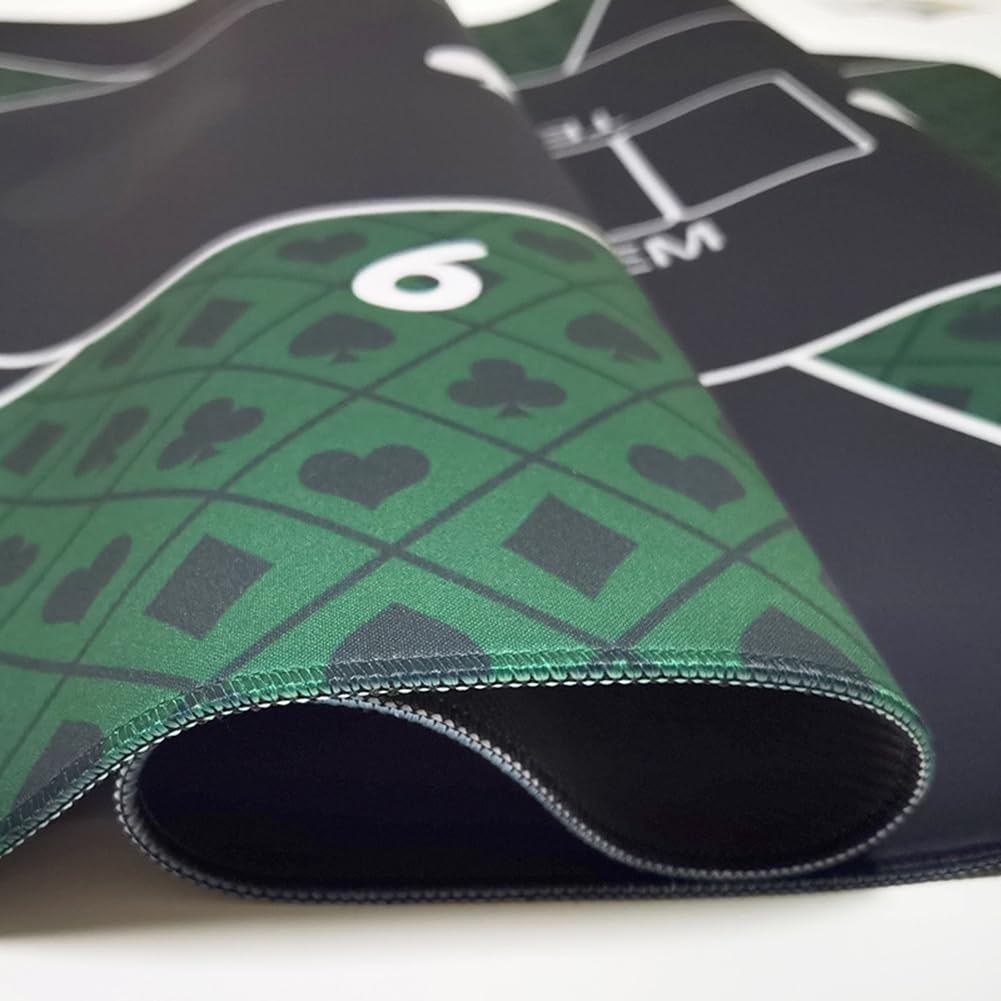 Tapete De Póquer Plegable De 120x60 Cm Con Base Antideslizante De Goma, Impresión Por Sublimación De Alta Definición, Incluye Bolsa De Transporte, Ideal Para Texas Hold'em Y Reuniones En Casa