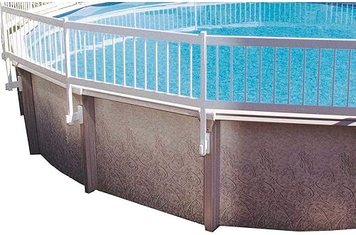 Kit de base y valla para piscina sobre el piso 8secciĂłn de GLI Blanco Kit de base y valla para piscina sobre el piso 8secciĂłn de GLI Blanco