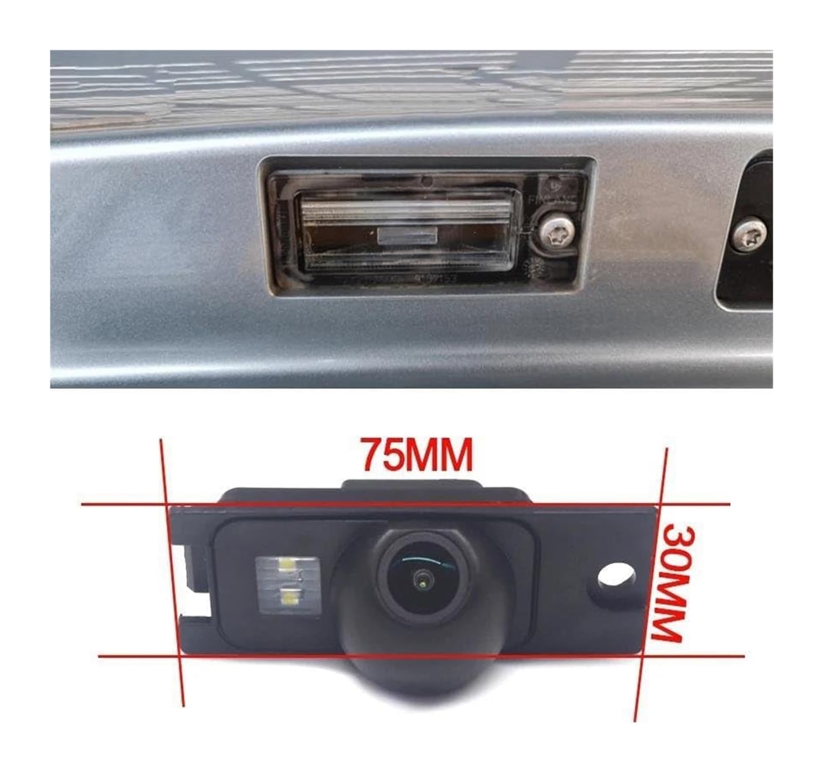 Telecamere Visione Posteriore per Volvo S80 S60 S60L XC60 XC90 V70 XC70 1999-2009 Fotocamera Telecamera Parcheggio Retromarcia Senza Fili(Camera with Wireless)