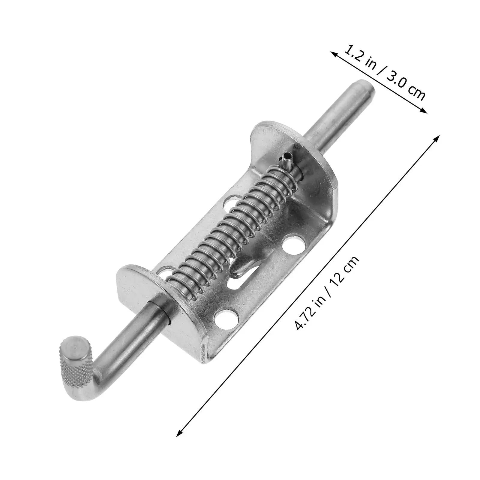 Pestillo con resorte, 5 unidades, pasador de resorte resistente, cilindro de acero inoxidable, cerradura de puerta, cerradura de seguridad, perno de puerta, antirrobo, accesorios para exteriores para