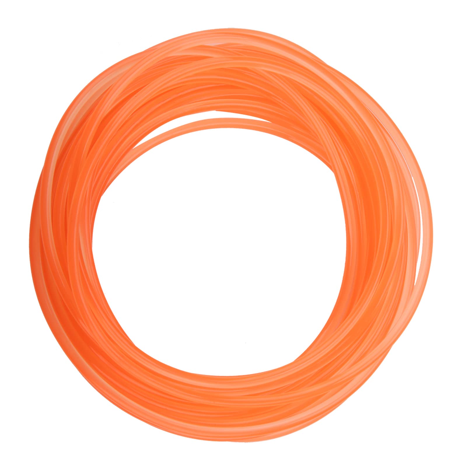 Correas redondas de uretano de alto rendimiento PU 5mm 10m para transmisión naranja