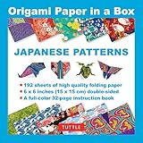 Origami Paper in a Box - Japanese Patterns: 192 Sheets of Tuttle Origami Paper: 6x6 Inch...