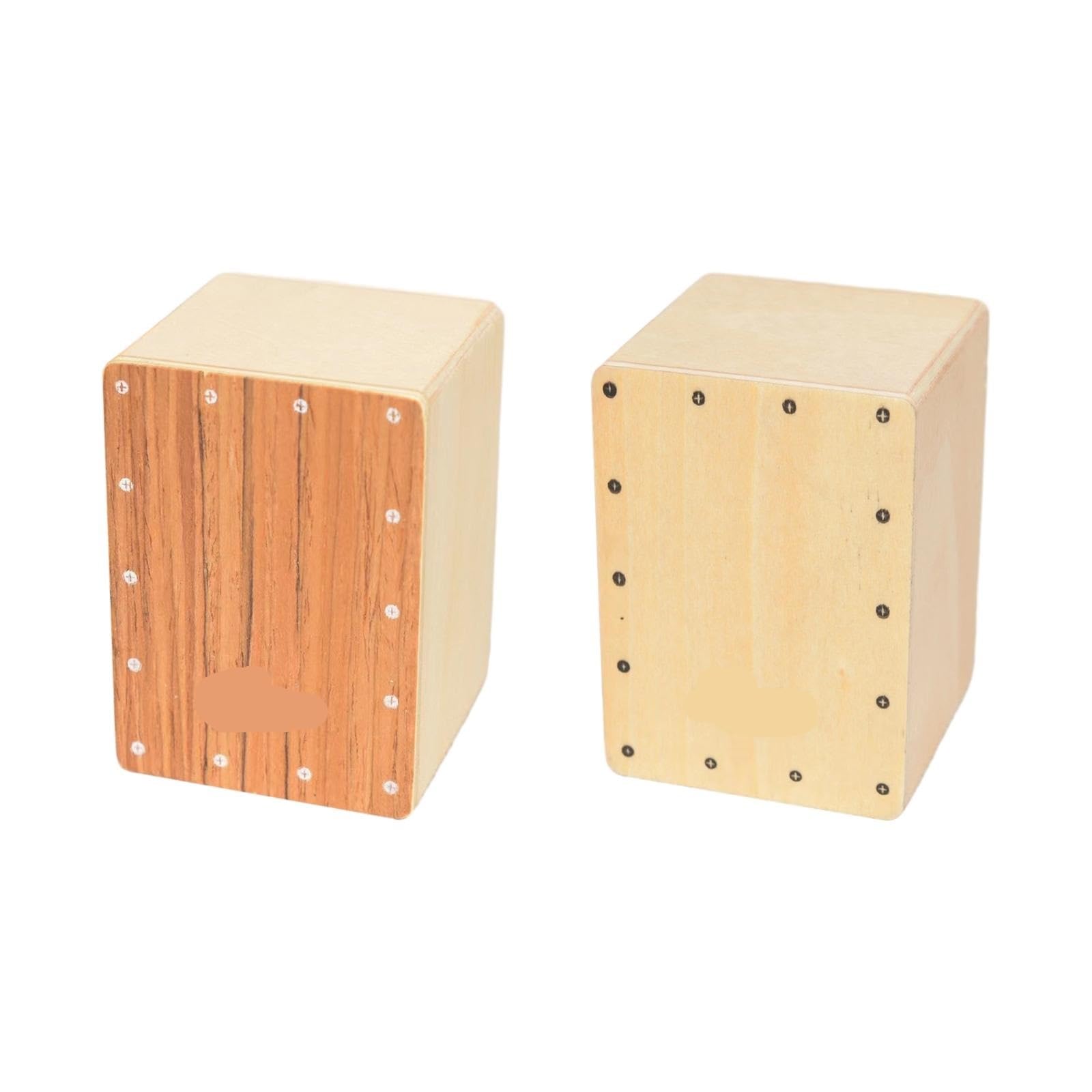 Cajon 1 Cajon Drum Professionale Compatto for Esibizioni sul Palco di Feste a Casa(Brown Wooden)
